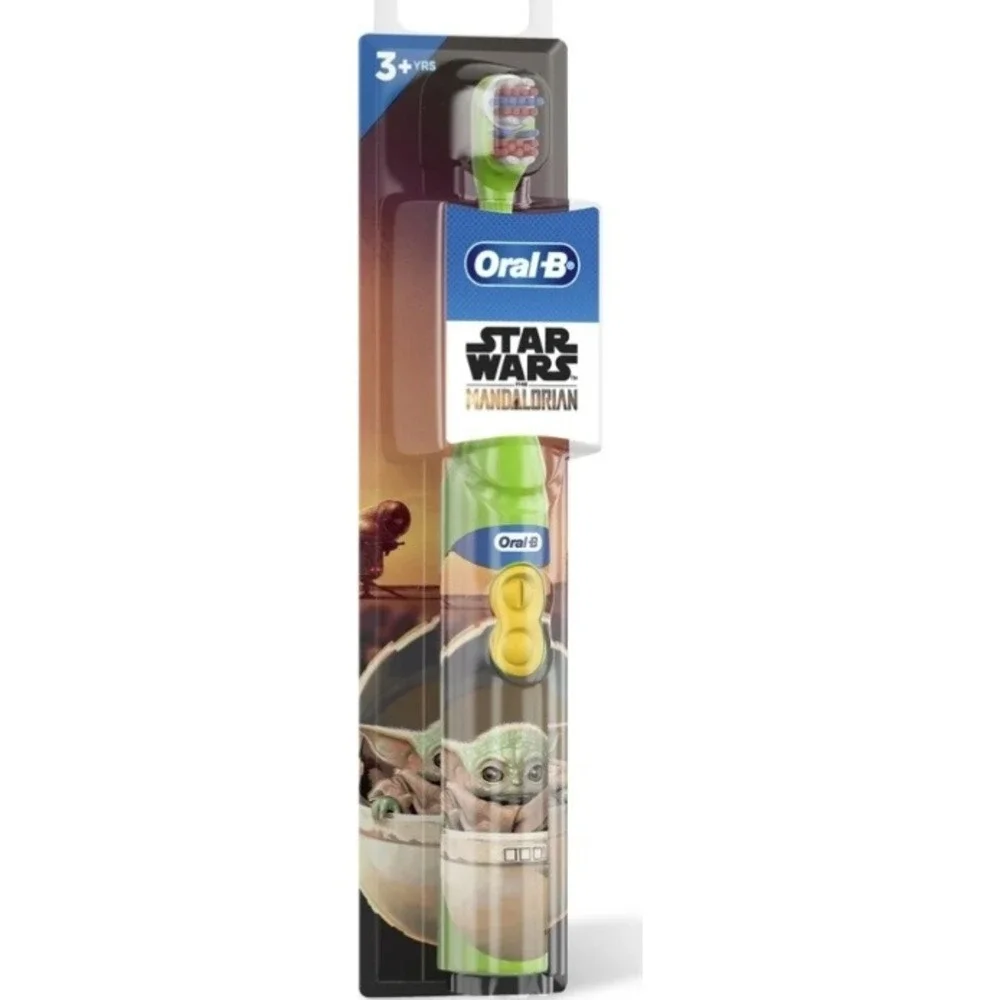 Oral-B Kids Battery Toothbrush Star Wars The Mandalorian Ages 3+‎ Soft Bristles